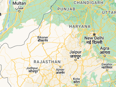 Map showing location of Rājaldesar (28.02822, 74.47304)