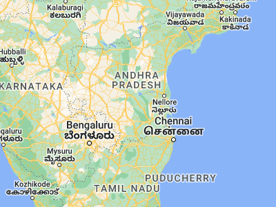 Map showing location of Rājampet (14.18333, 79.16667)