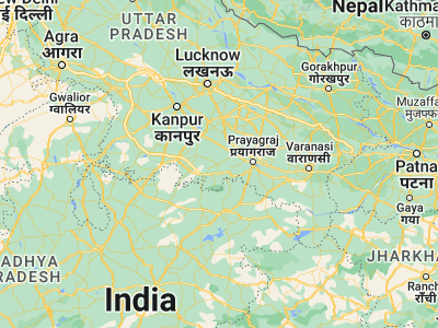 Map showing location of Rājāpur (25.38727, 81.15137)