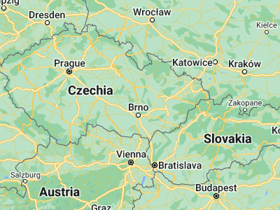 Map showing location of Rájec-Jestřebí (49.41094, 16.63902)