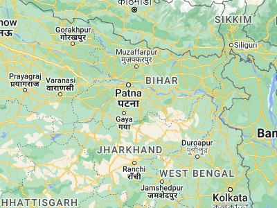 Map showing location of Rājgīr (25.0277, 85.42133)