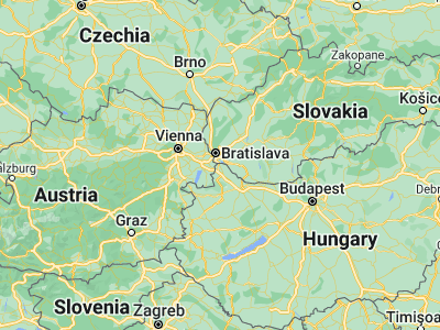 Map showing location of Rajka (47.99643, 17.19821)