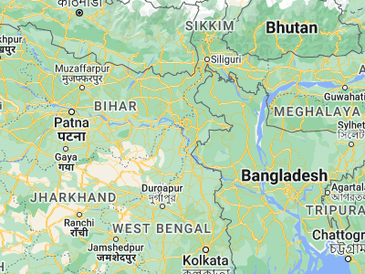 Map showing location of Rājmahal (25.05303, 87.83048)