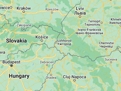 Map showing location of Rakoshyno (48.46713, 22.59687)