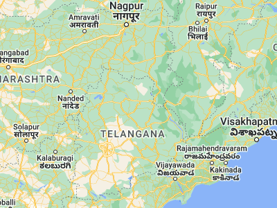 Map showing location of Ramagundam (18.755, 79.474)