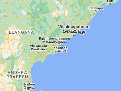 Map showing location of Ramanayyapeta (16.94516, 82.2385)