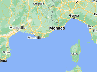 Map showing location of Ramatuelle (43.21696, 6.61137)