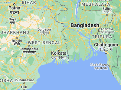 Map showing location of Rāmchandrapur (22.89639, 88.47528)