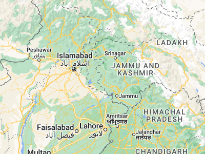 Map showing location of Rāmgarh (33.40354, 74.22314)