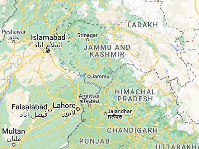 Map showing location of Rāmnagar (32.80728, 75.31119)