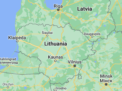 Map showing location of Ramygala (55.51667, 24.3)