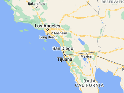 Map showing location of Rancho Santa Fe (33.02032, -117.20281)