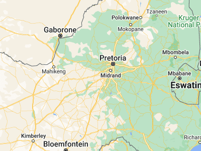 Map showing location of Randfontein (-26.1844, 27.70203)