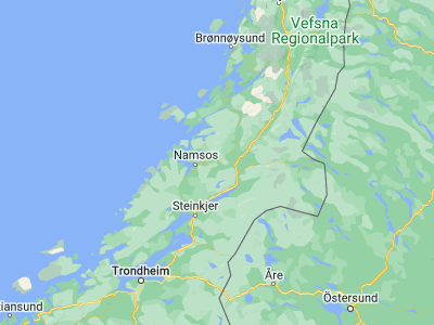 Map showing location of Ranemsletta (64.49447, 11.94912)