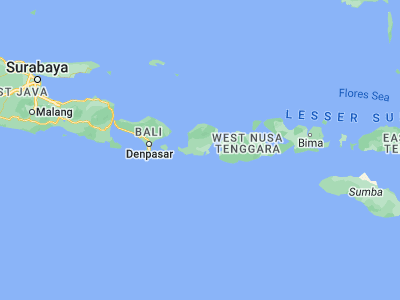 Map showing location of Rangah (-8.7819, 116.3511)
