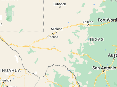 Map showing location of Rankin (31.22265, -101.93791)