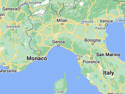 Map showing location of Rapallo (44.3496, 9.22796)
