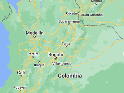 Map showing location of Ráquira (5.53793, -73.63201)