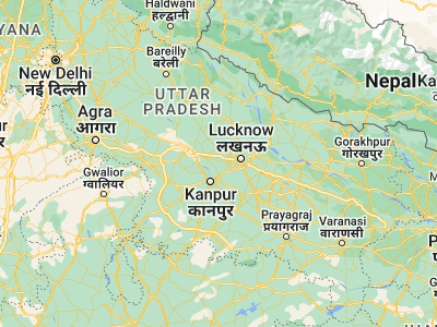 Map showing location of Rasūlābād (26.74491, 80.49012)