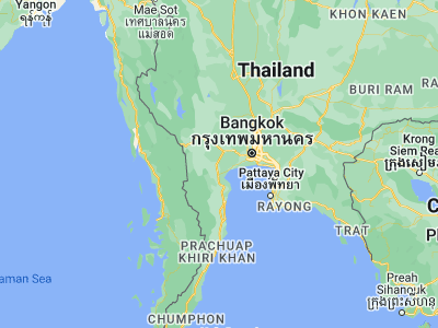 Map showing location of Ratchaburi (13.53671, 99.81712)