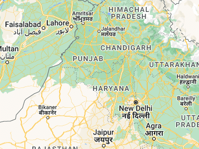 Map showing location of Ratia (29.6854, 75.57461)