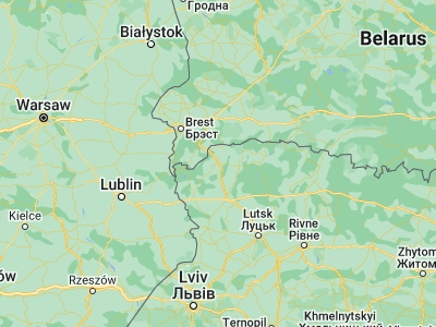 Map showing location of Ratne (51.6683, 24.5303)