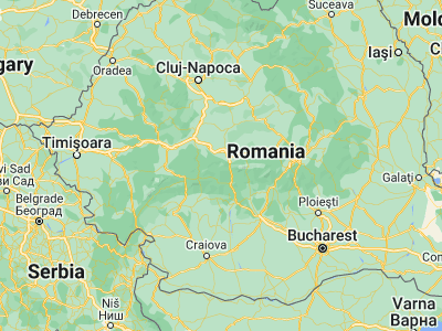 Map showing location of Râu Sadului (45.61667, 24.06667)