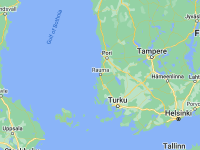 Map showing location of Rauma (61.12724, 21.51127)