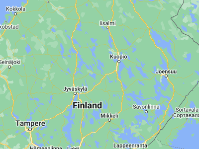 Map showing location of Rautalampi (62.63333, 26.83333)