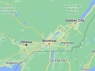 Map showing location of Rawdon (46.05007, -73.71587)