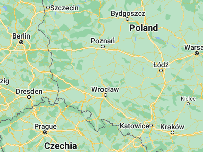 Map showing location of Rawicz (51.60946, 16.85852)
