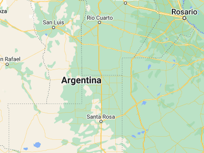 Map showing location of Realicó (-35.03658, -64.2447)