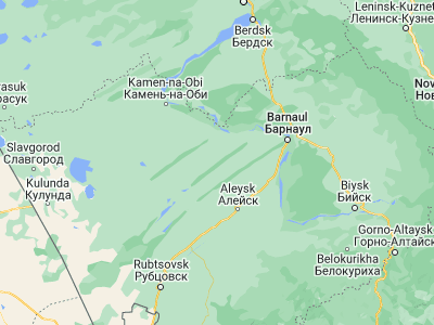 Map showing location of Rebrikha (53.07333, 82.34083)