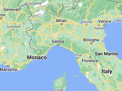Map showing location of Recco (44.36227, 9.14354)