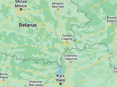 Map showing location of Rechytsa (52.3617, 30.3916)