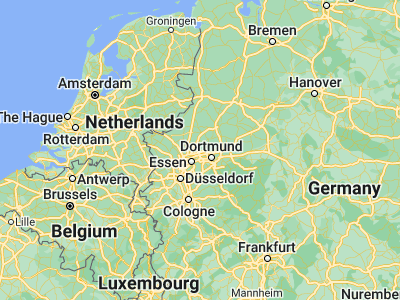 Map showing location of Recklinghausen (51.61379, 7.19738)