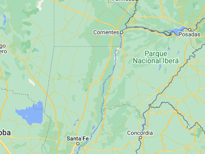 Map showing location of Reconquista (-29.15, -59.65)