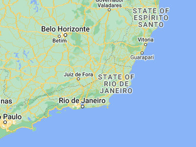 Map showing location of Recreio (-21.525, -42.46917)