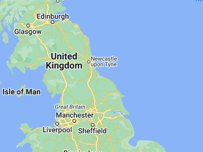 Map showing location of Redcar (54.61657, -1.05999)