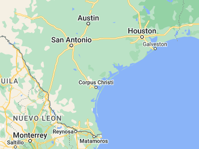 Map showing location of Refugio (28.30528, -97.27527)