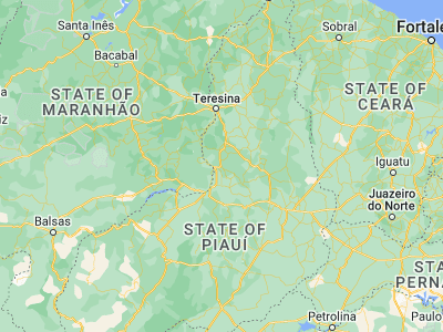 Map showing location of Regeneração (-6.23778, -42.68833)