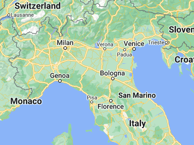 Map showing location of Reggio nell'Emilia (44.69825, 10.63125)