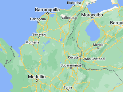 Map showing location of Regidor (8.66565, -73.82151)