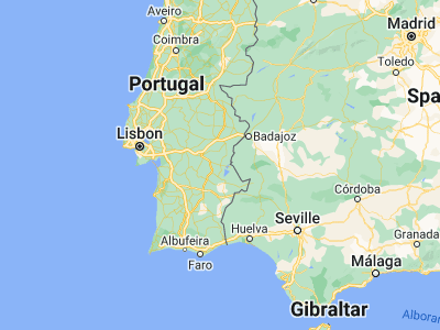 Map showing location of Reguengos de Monsaraz (38.42529, -7.53494)