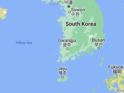 Map showing location of Reiko (35.275, 126.50944)