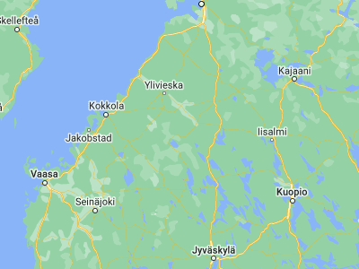 Map showing location of Reisjärvi (63.61667, 24.9)