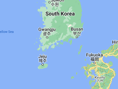 Map showing location of Reisui (34.74417, 127.73778)