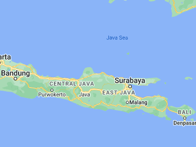 Map showing location of Rembangan (-6.7036, 111.3416)