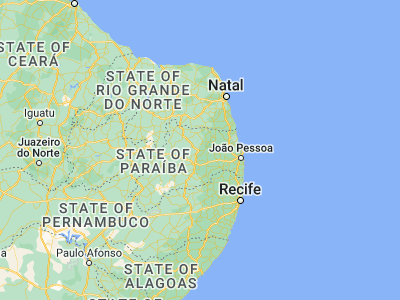 Map showing location of Remígio (-6.93333, -35.78333)