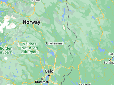 Map showing location of Rena (61.13484, 11.36409)